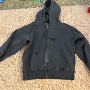 Brandy Melville Cropped zip up hoodie